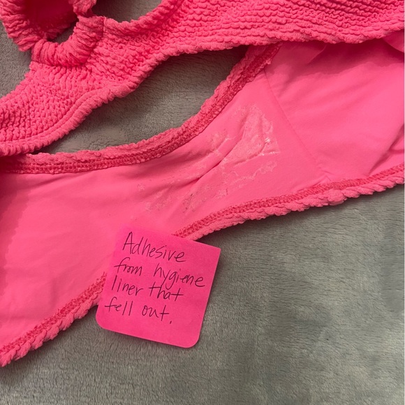 New! Good American always fits monokini hot neon pink nwot 24506 - Picture 8 of 9